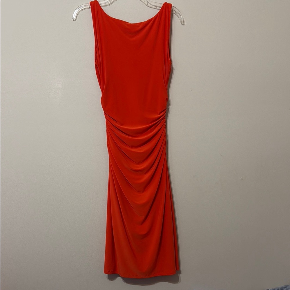 Ralph Lauren Elegant Orange Sleeveless Dress NWOT - Picture 2 of 5